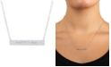 Giani Bernini Faith > Fear Bar Pendant Necklace in Sterling Silver, 16" + 2" extender, Created for Macy's